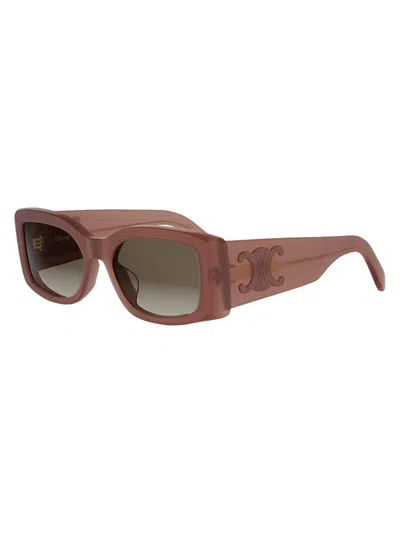 CELINE WOMEN'S MAXI TRIOMPHE 53MM RECTANGULAR SUNGLASSES