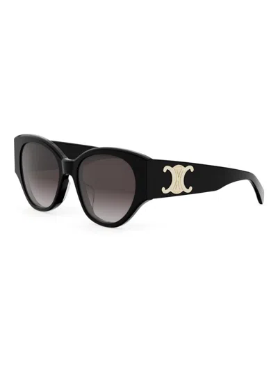 Celine Women's Maxi Triomphe 55mm Butterfly Sunglasses In Black