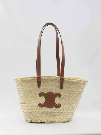 Celine Women Medium Panier Classic Bag In White