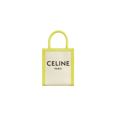 Celine Women's Mini Cabas Vertical In Natur,anis