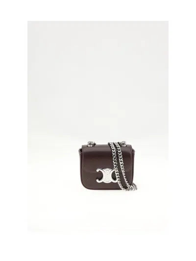 Celine Women Mini Triomphe Chain Wallet In Multi