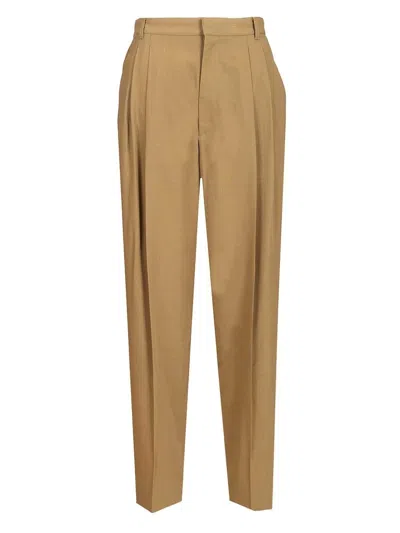 Celine Women "montauk" Wool Trousers In Multi