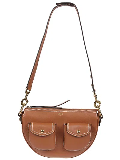 Celine Women Multi Pocket Multipocket Borsa A Spalla In Multicolor