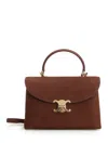 Celine Medium Nino Bag In Grained Nubuck Calfskin In Brown