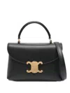 Celine Women Nino Teen Leather Handbag In Black