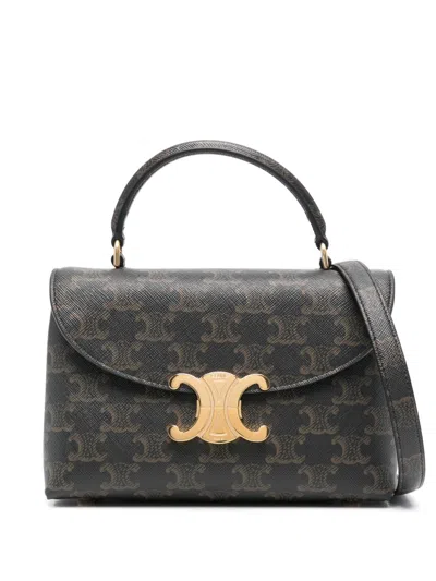 Celine Women Nino Triomphe Canvas Teen Handbag In Multi