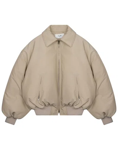 Celine Women's Nylon Down Jacket In Beige