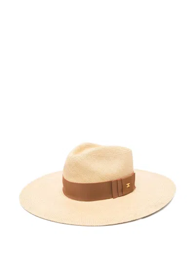 Celine Women Panama Straw Hat In Neutral
