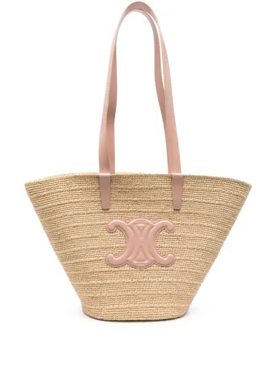 Celine Women Panier Media Borsa Shopping In Multicolor