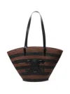 Celine Women Panier Rafia Tote Bag In Multi