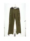 Celine Low-waisted Overalls And Casual Pants In Green