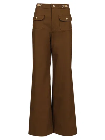 Celine Women Pantalon Gourmettes In Brown