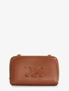 Celine Women Pochette Cuir Triomphe Leather Shoulder Bag In Brown