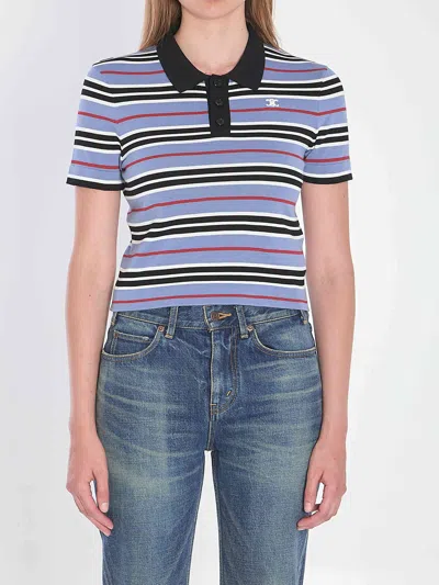 Celine Women Polo Cropped Triomphe In Multi