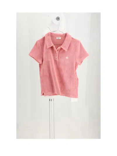Celine Women Polo Manches Courtes Triomphe In Multi