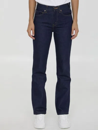 Celine Women's Raw Wash Denim Franã§oise Jeans In Blue