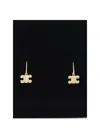 Celine Women Rhinestone Earrings In Gold