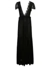 Celine Triomphe Lace Dress In Multicolor