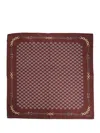 Celine Women Silk Bandana In Burgundy