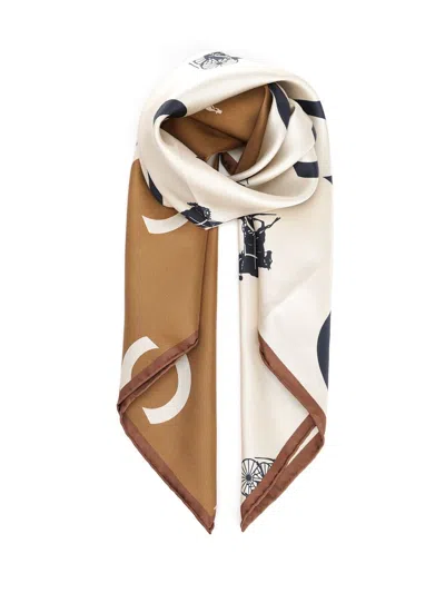 Celine Women Silk Twill Scarf In Multi