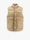 Celine Women Sleeveless Down Jacket With Triomphe Patch In Neutral