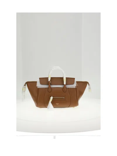 Celine Women Small Luggage In Brown