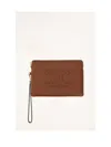 Celine Women Small Pouch With Strap In Brown