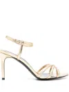 Celine Open-toed High-heeled Sandals In Multicolor