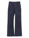 Celine Jeans With Belt Loops In Blue