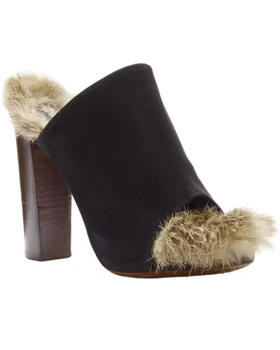 Pre-owned Celine Women's Suede 2010 Mule (authentic Pre-loved)
