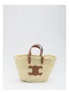 Celine Ten Classic Palm Leaf And Cow Leather Carryout Bag In 04lu