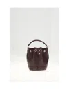 Celine Teen Clara Bag In Supple Grained Calfskin In Burgundy