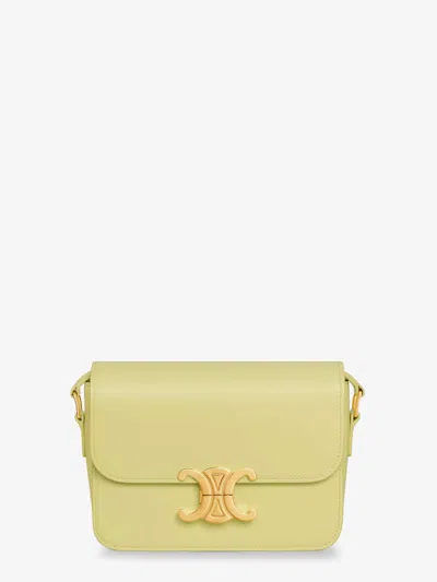 Celine Women Teen Triomphe Leather Crossbody Bag In Multi