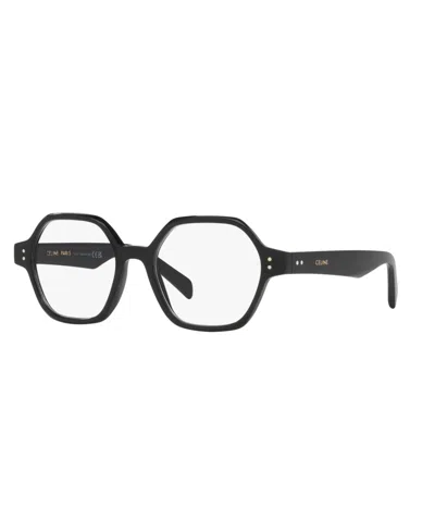 Celine Women's Thin 2 Dots Cl50142i Polarized Eyeglasses, Cl000460 In Black Shiny