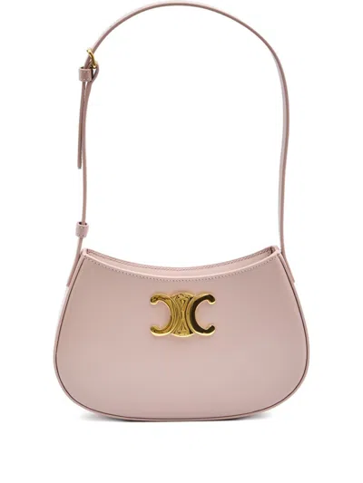 Celine Women Tilly Medium Leather Shoulder Bag In Pink