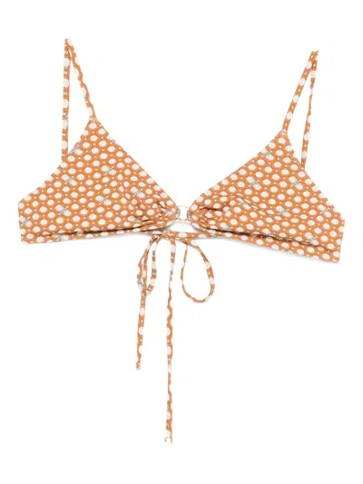 Celine Women Triangolo Reggiseno Mare In Orange