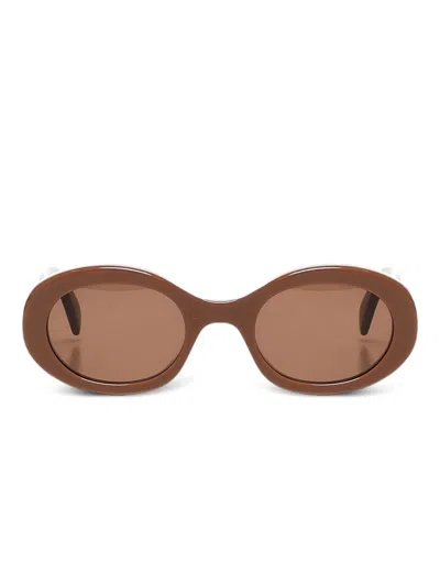 Celine Women Triomphe 01 Sunglasses In Brown