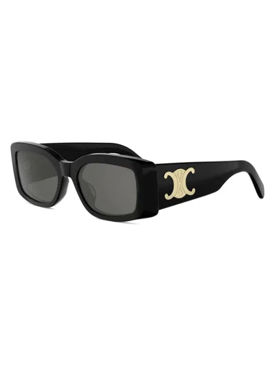 CELINE WOMEN'S TRIOMPHE 53MM RECTANGULAR SUNGLASSES