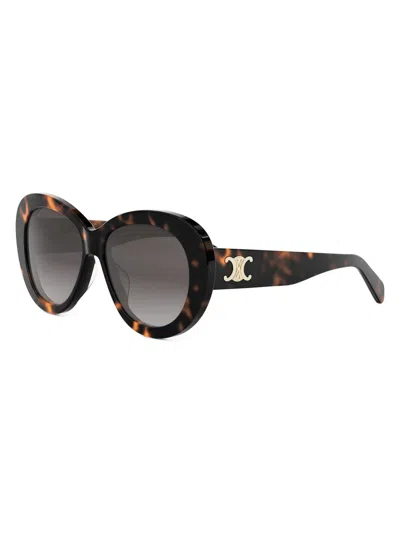 CELINE WOMEN'S TRIOMPHE 55MM BUTTERFLY SUNGLASSES