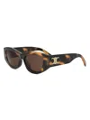 Celine Women's Triomphe 55mm Geometric Sunglasses In Brown
