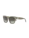 Celine Women's Triomphe 55mm Geometric Sunglasses In Green