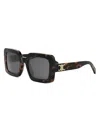 Celine Women's Triomphe 56mm Square Sunglasses In Black
