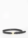Celine Women Triomphe Belt In Black