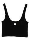 Celine Triomphe Bra In Athletic Cotton In Black