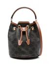 Celine Women Triomphe Canvas Bucket Bag In Multi