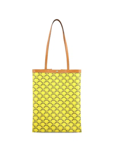 Celine Women Triomphe Canvas Medium Tote In Multi