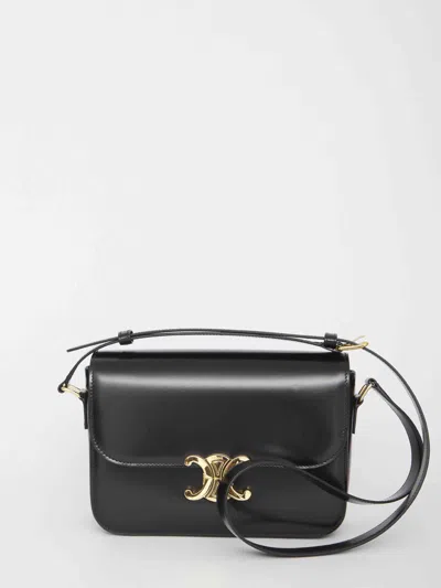 Celine Women Triomphe Classique Bag In Black