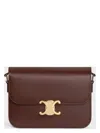 Celine Triomphe Classique Bag In Glossy Calfskin In 18ch
