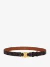 Celine Adjustable Reversible Medium 25mm Belt In Black
