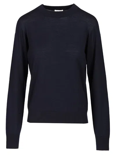 Celine Women "triomphe" Crewneck Sweater In Black